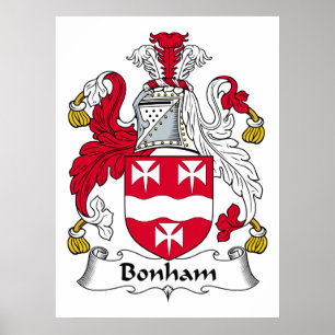 Bonham Familienwappen Poster