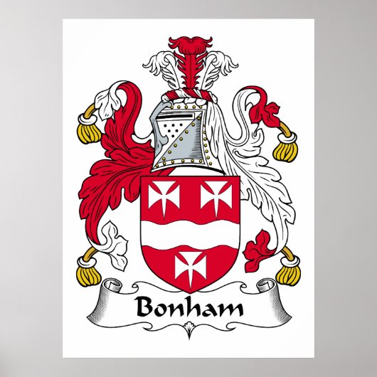 Bonham Familienwappen Poster (Vorne)