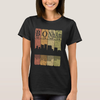 Bonham Periodensystem Elemente Bonham Texas Retro T-Shirt