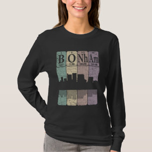 Bonham Periodic Table Elements Bonham Texas Retro T-Shirt