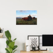 Bonheur - auf den Markt gehen Poster (Heimbüro)