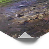 Bonheur - ein Hirsch im Wald Poster (Ecke)