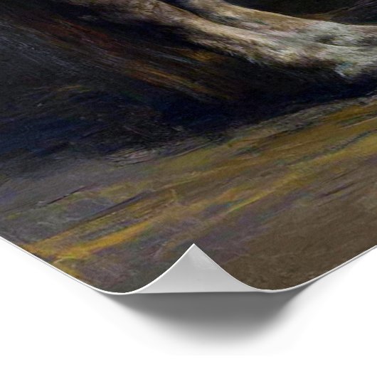 Bonheur - ein Weiß Poster (Ecke)