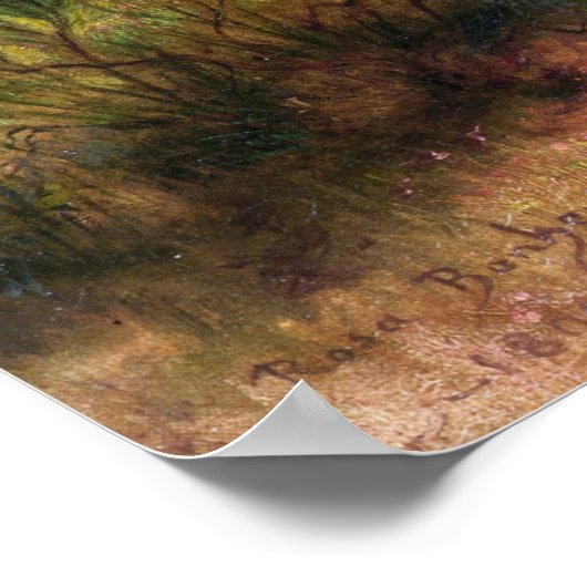 Bonheur - Hirsche und Tiere in einem Wald Poster (Ecke)