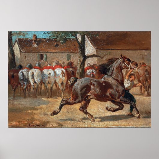 Bonheur - Horse Trotting Poster (Vorne)