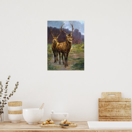 Bonheur - Monarchen des Waldes Poster (Küche)