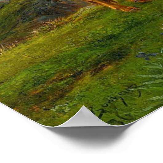 Bonheur - Rinder im Hochland Poster (Ecke)