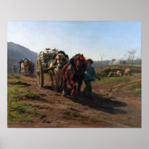 Bonheur - Zurück von Feldern Poster