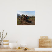 Bonheur - Zurück von Feldern Poster (Küche)