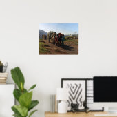 Bonheur - Zurück von Feldern Poster (Heimbüro)