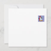  Bonhomme de neige Karte (Rückseite)