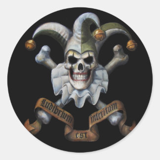 Bonie der Joker Runder Aufkleber