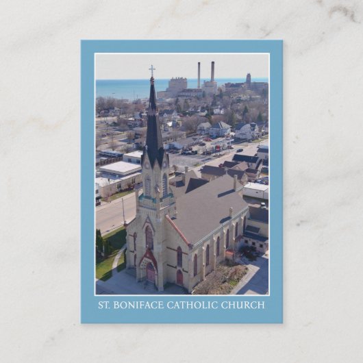 Boniface Manitowoc Katholische Kirche Gebetskarte Platzkarte (Vorderseite)