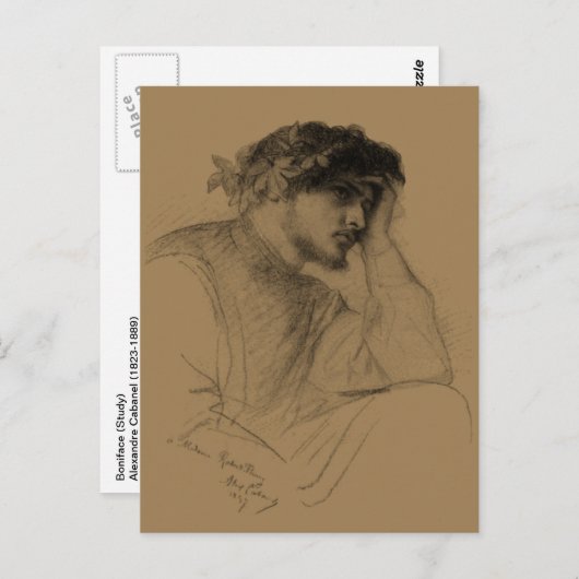 Boniface von Cabanel Postkarte (Vorne/Hinten)