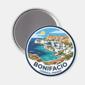 Bonifacio Frankreich Magnet (Vorderseite/Rückseite)