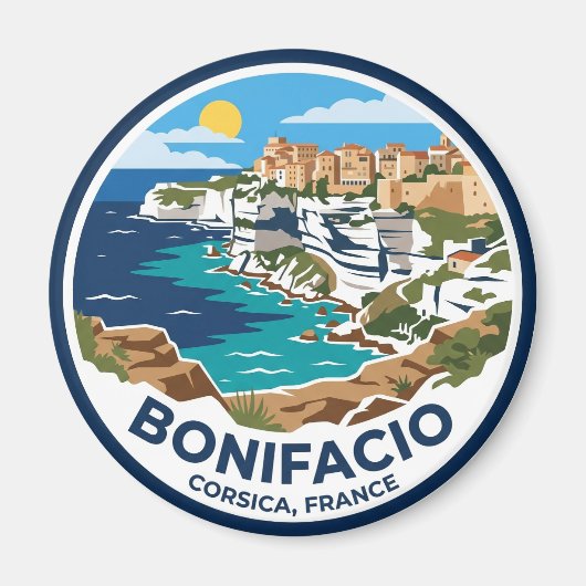 Bonifacio Frankreich Magnet (Vorne)