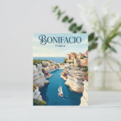 Bonifacio Frankreich Postkarte (Stehend Vorderseite)