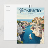 Bonifacio Frankreich Postkarte (Vorne/Hinten)