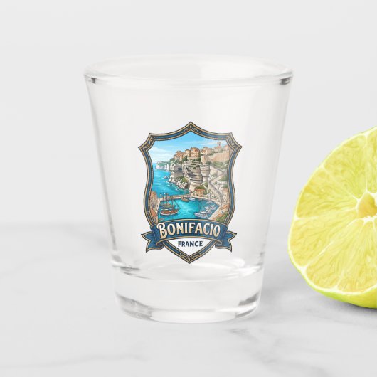 Bonifacio Frankreich Schnapsglas (Vorderseite)