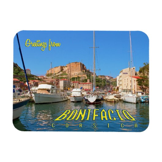 Bonifacio, Korsika, Frankreich Magnet (Horizontal)