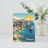 Bonifacio Korsika Frankreich Reisen Postkarte (Stehend Vorderseite)
