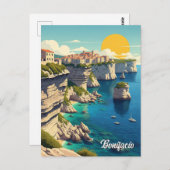 Bonifacio Korsika Frankreich Reisen Postkarte (Vorne/Hinten)