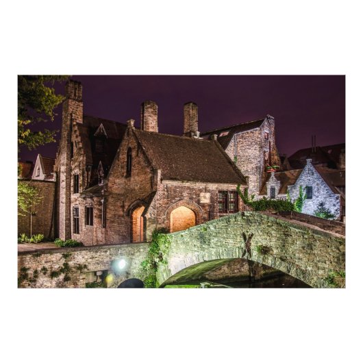 Bonifacius-Brücke in Brügge Fotodruck (Vorne)