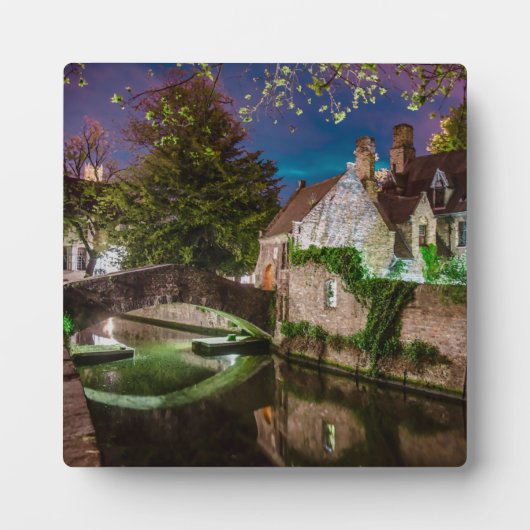 Bonifacius-Brücke in Brügge Fotoplatte (Vorderseite)