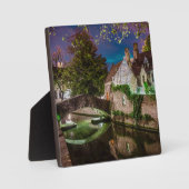 Bonifacius-Brücke in Brügge Fotoplatte (Vorderseite)