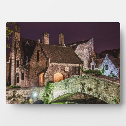 Bonifacius-Brücke in Brügge Fotoplatte (Vorderseite)