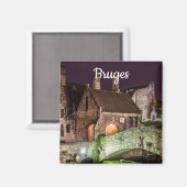 Bonifacius-Brücke in Brügge Magnet (Vorderseite/Rückseite)
