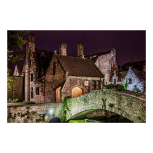 Bonifacius-Brücke in Brügge Poster