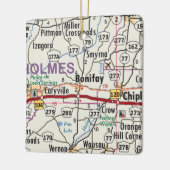 Bonifay Florida Karte Keramikornament (Links)