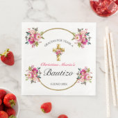 Bonita Del Bautismo De La Cruz Del Oro Serviette (Beispiel)