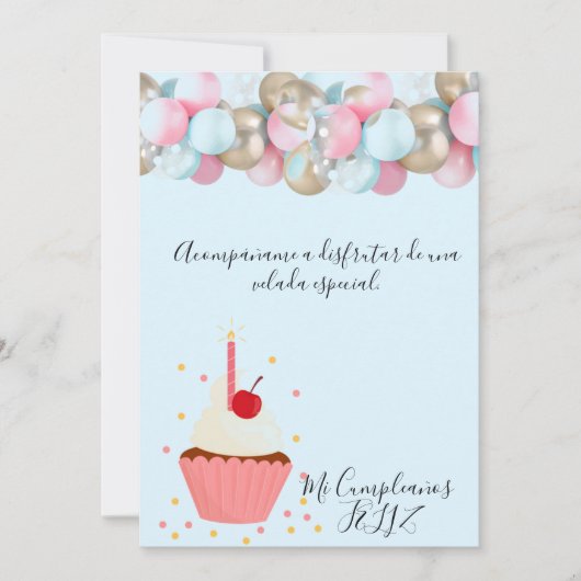 bonita Invitation de festejo Einladung (Vorderseite)