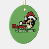 Bonita Merry Christmas Meow Cat Keramik Ornament (Rechts)