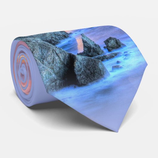 Bonita Nächte (Bonita Punkt-Leuchtturm) Krawatte (Gerollt)