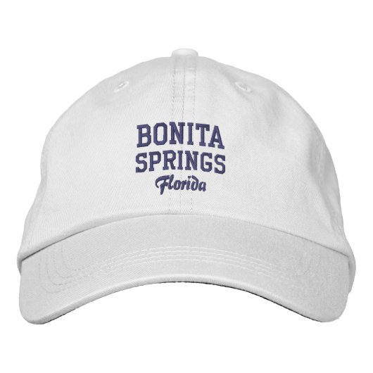 Bonita Springs bestickt Baseballhut Bestickte Baseballkappe (Vorderseite)