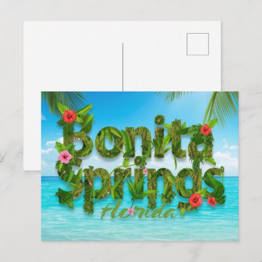 Bonita springs dreaming postkarte (Vorne/Hinten)
