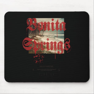 Bonita Springs Florida Fl Vintage-Tattoo Strand Su Mousepad