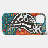 Bonito Joe Dia de los Muertos iPhone Case (Rückseite (Horizontal))