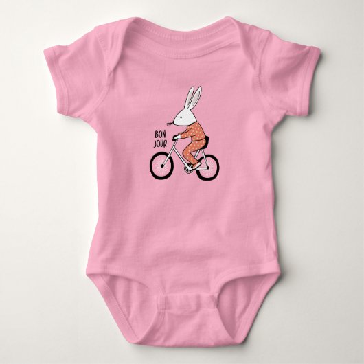 Bonjour Baby Strampler (Vorderseite)