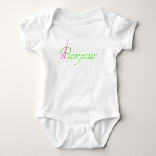 Bonjour Baby Strampler (Vorderseite)