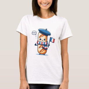 Bonjour Baguette - Charmantes französisches Thema T-Shirt
