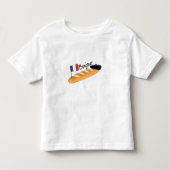 Bonjour Baguette - Funny French Food Kleinkind T-shirt (Vorderseite)