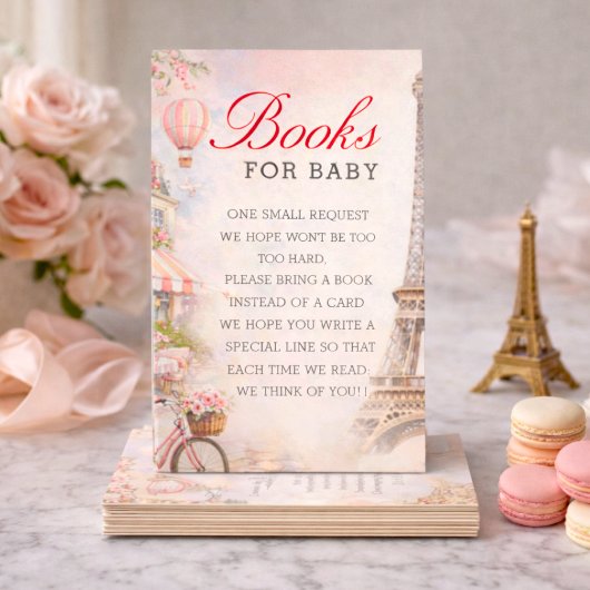 Bonjour Bébé Baby Shower Books for baby Insert