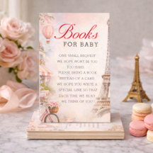Bonjour Bébé Baby Shower Bücher für Baby-Einlage