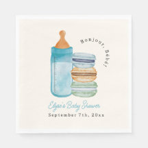 Bonjour Bébé Blaue Macarons & Milk Boy Babyparty