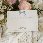 Bonjour Bébé Blue Paris Eiffel Tower Baby Dusche Dankeskarte