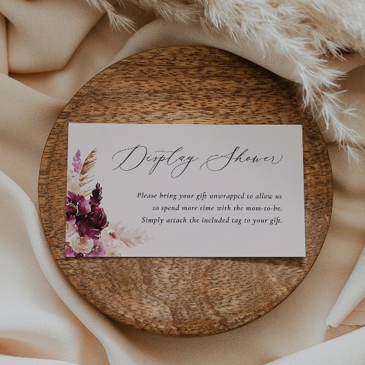 Bonjour Bébé Display Duschekarte Begleitkarte